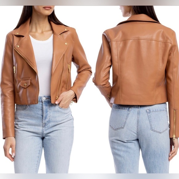 NWT BLANKNYC Faux Leather Moto Jacket S - Picture 1 of 11